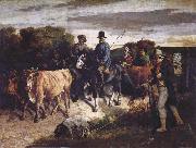 Gustave Courbet The Peasants of Flagey Returning from the Fair oil painting reproduction